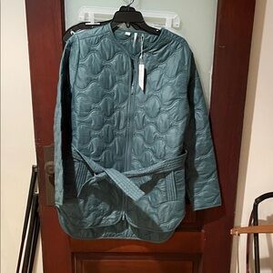 Travis Mathew Teal Quilted Jacket
